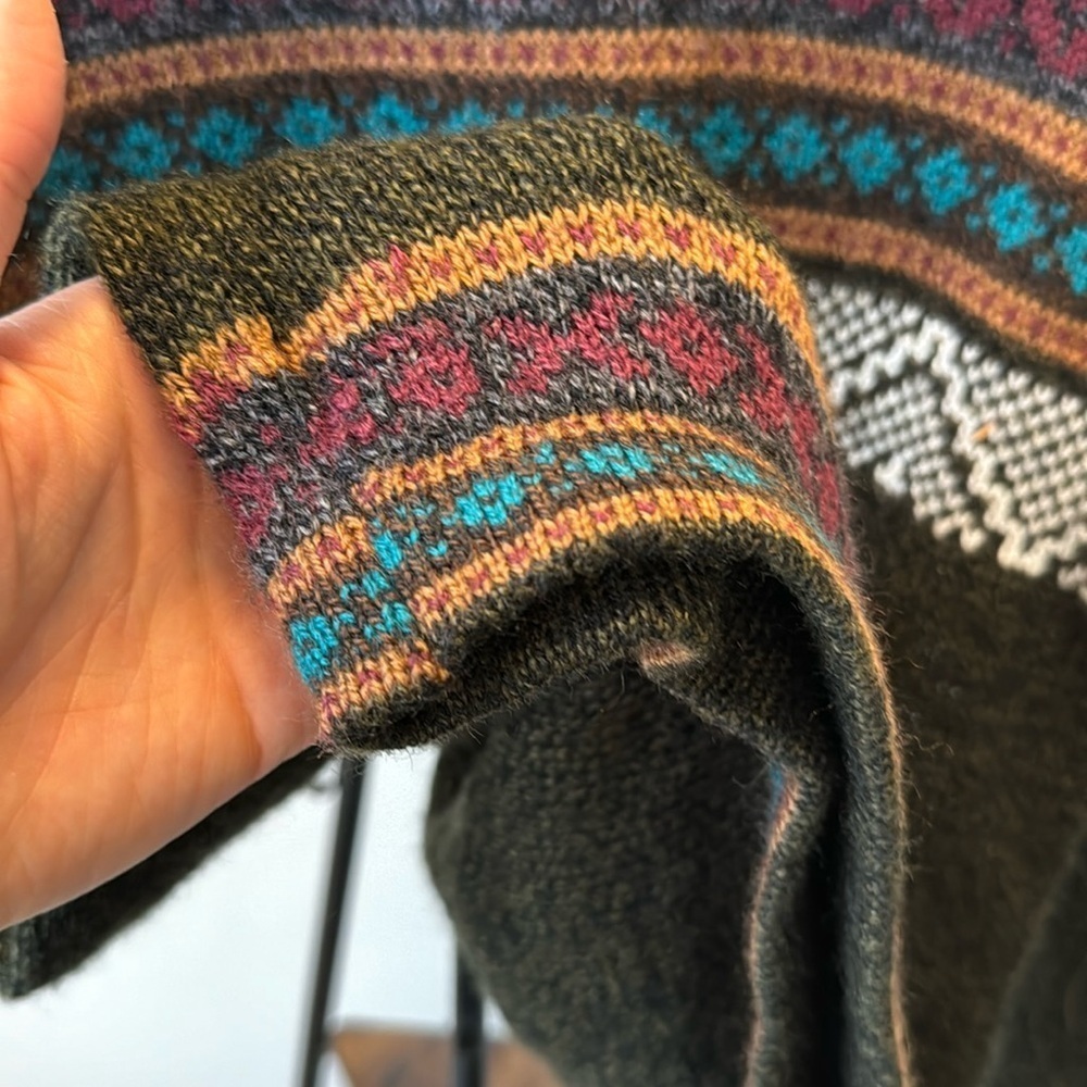 VINTAGE RETRO Multicoloured Sweater | Medium | Knit - Picture 6 of 8